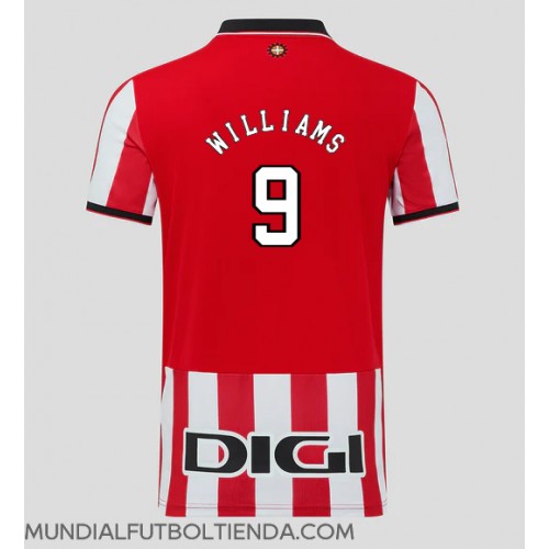 Camiseta Athletic Bilbao Inaki Williams #9 Primera Equipación Replica 2025-26 mangas cortas